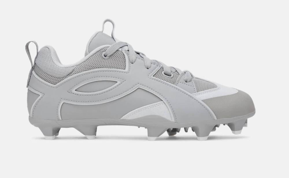 NEW UNDER ARMOUR men's yard icon tpu cleats shoes in gray